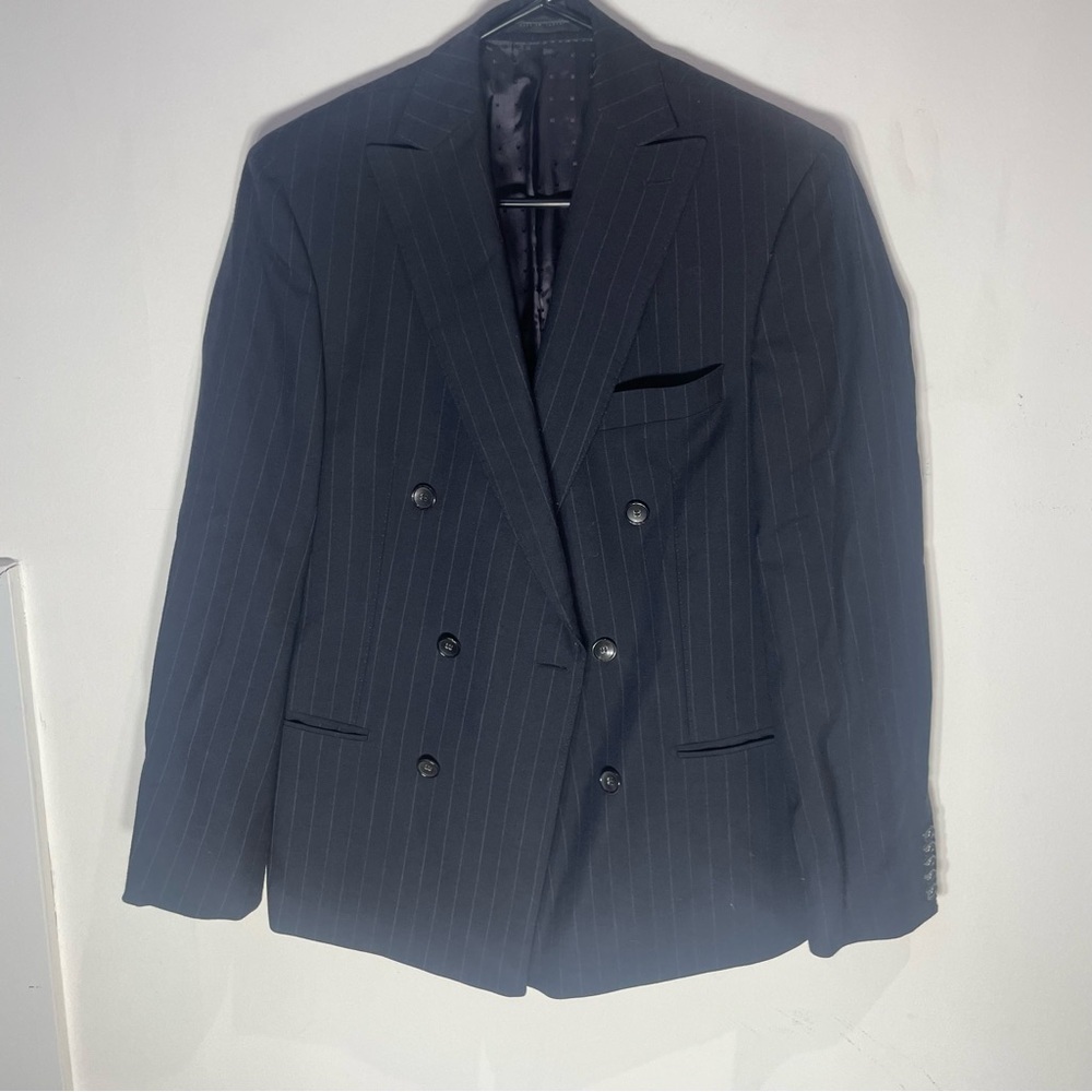 Hugo Boss Dark Pinstripe Suit Jacket